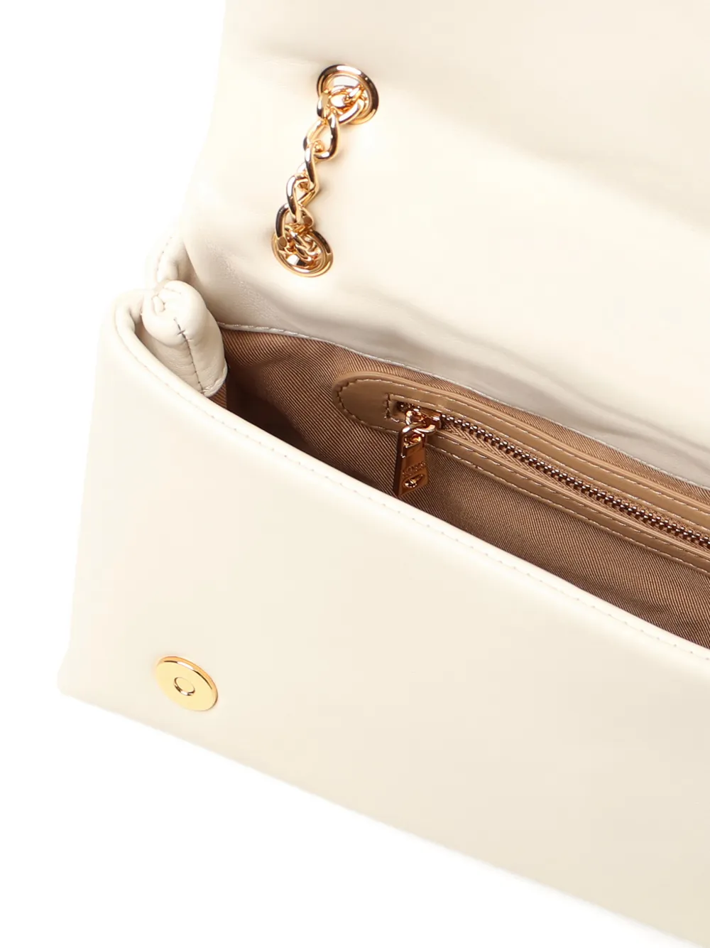 Love Moschino Schoudertas met logo Beige