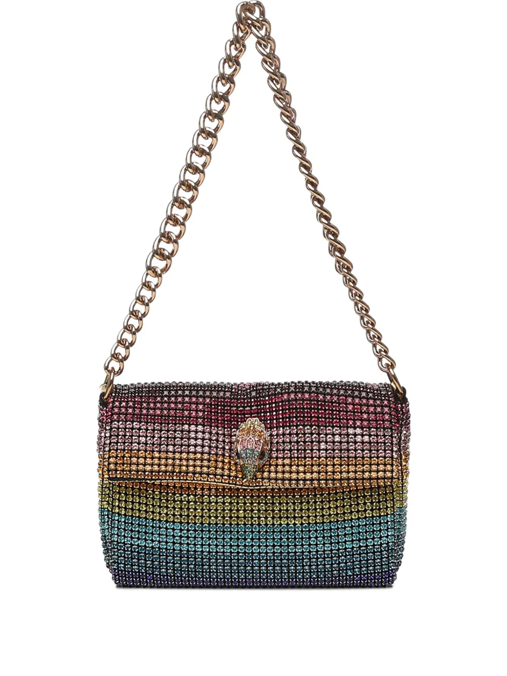 Kurt Geiger London crystal-embellished shoulder bag - Blue