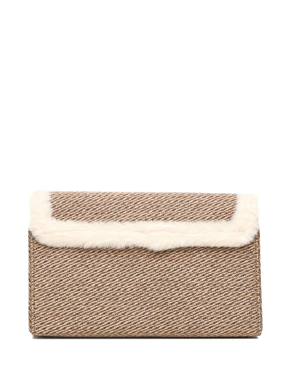 Love Moschino Schoudertas met logoplakkaat Beige