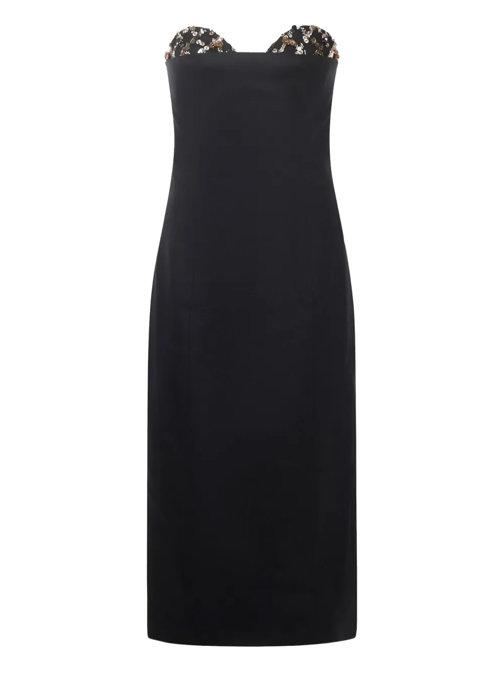 Genny sequin-embellishment midi dress | negro | Image 1