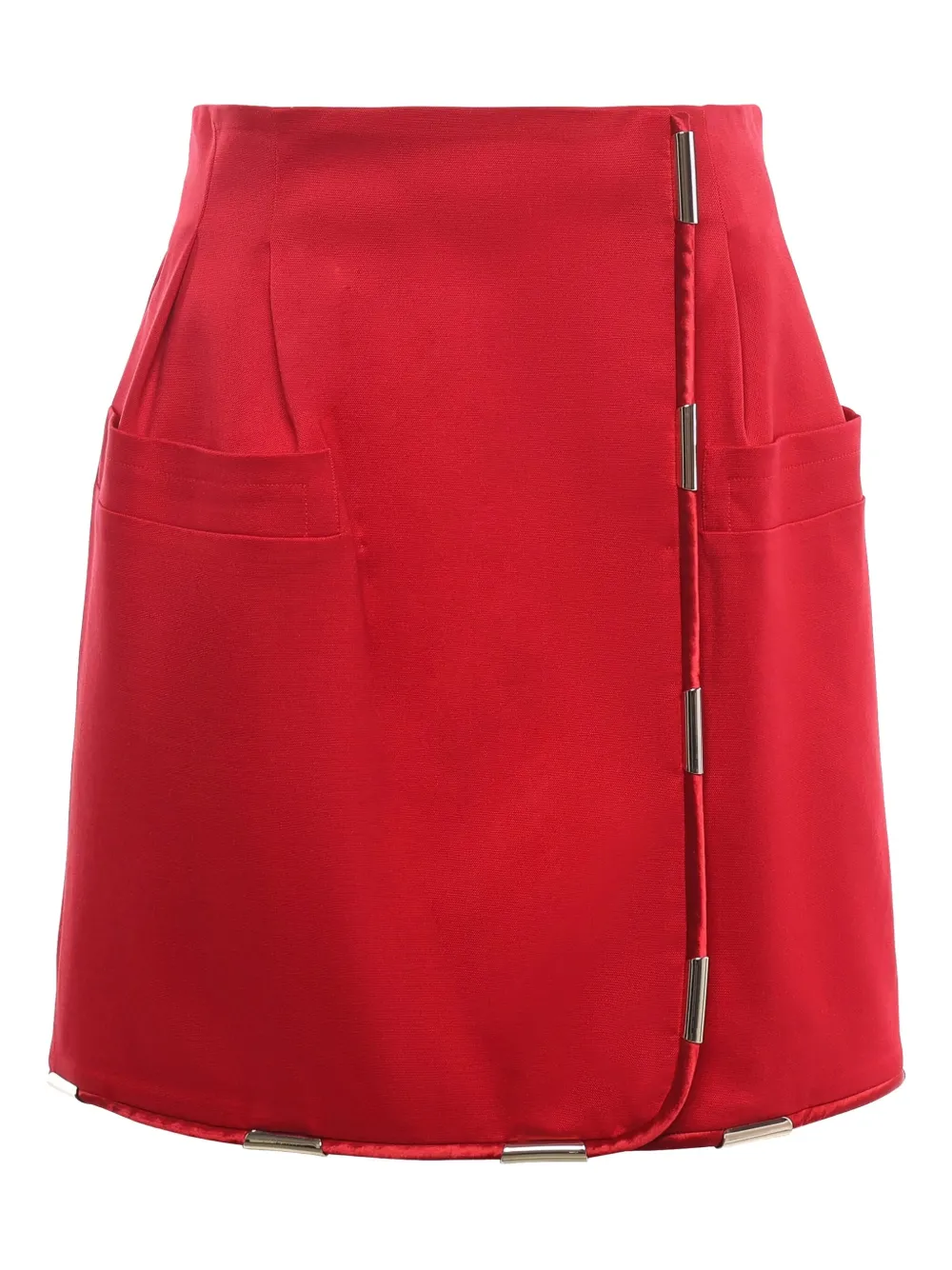 Genny welt-pocket mini skirt - Rood