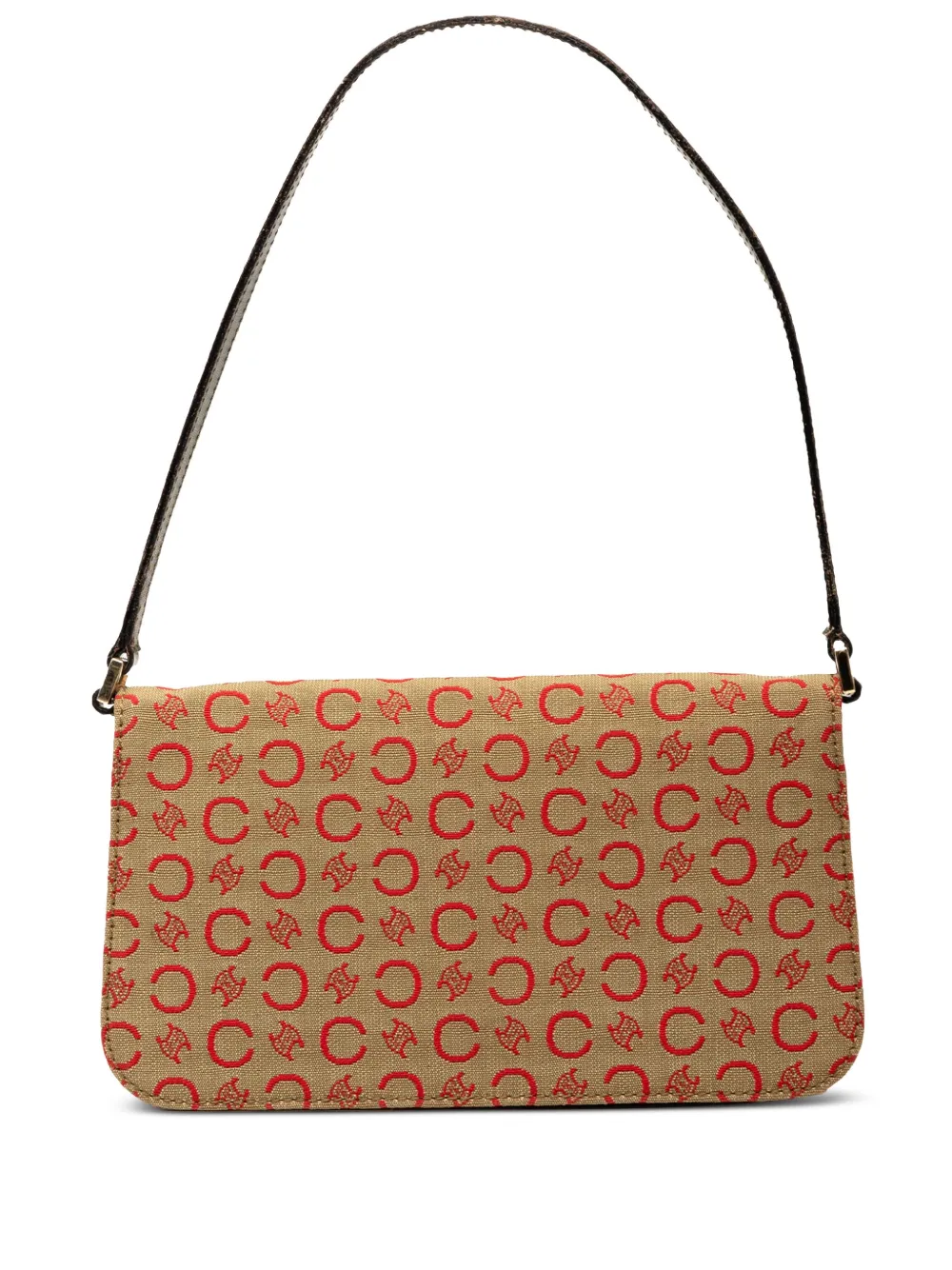 Celine Pre-Owned 2001 C マカダム キャンバス ショルダーバッグ - ブラウン Celine Pre-Owned 2001 C マカダム キャンバス ショルダーバッグ - ブラウン