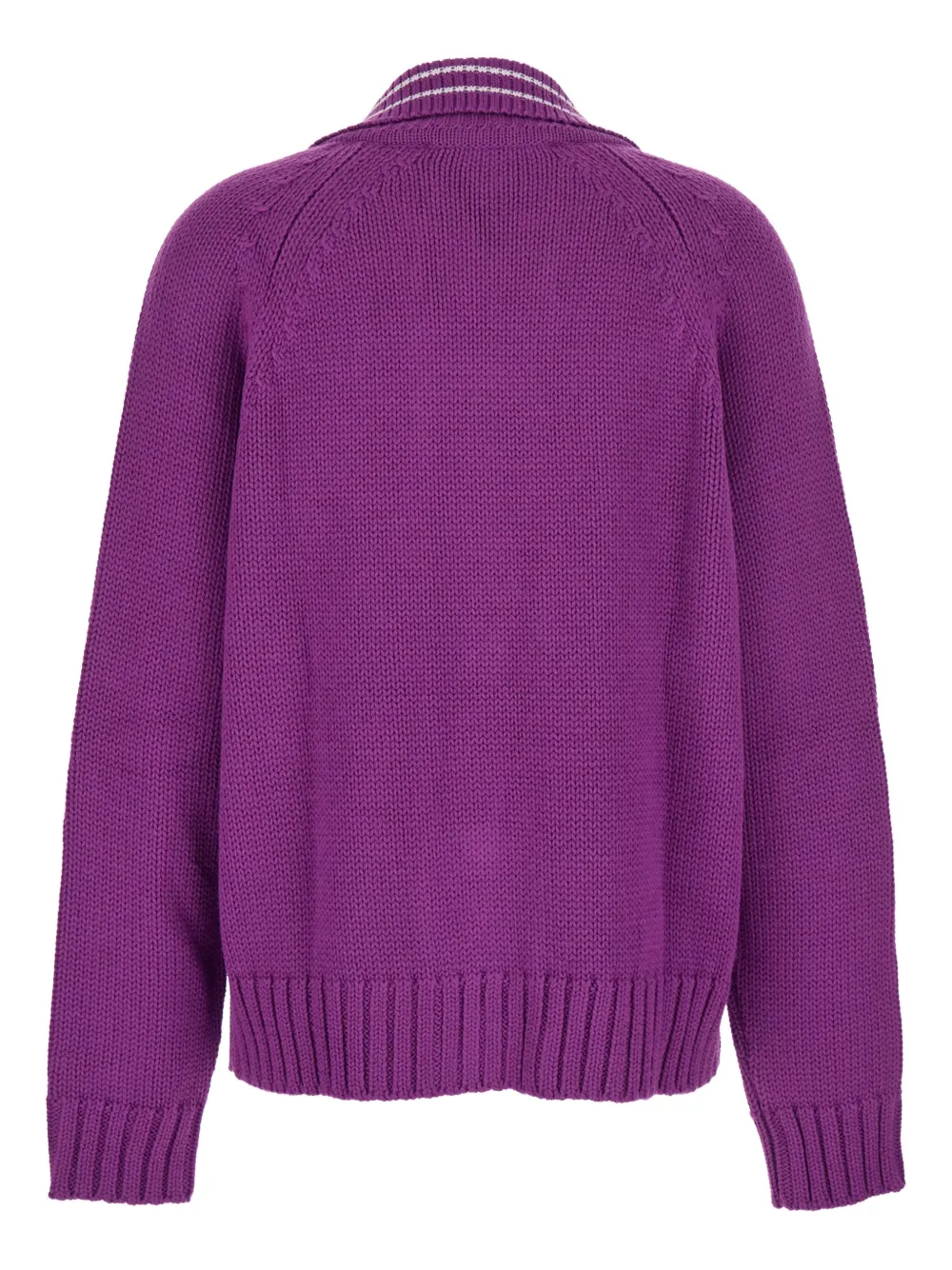 Tela Button-fastening Long-sleeve Cardigan In Pink