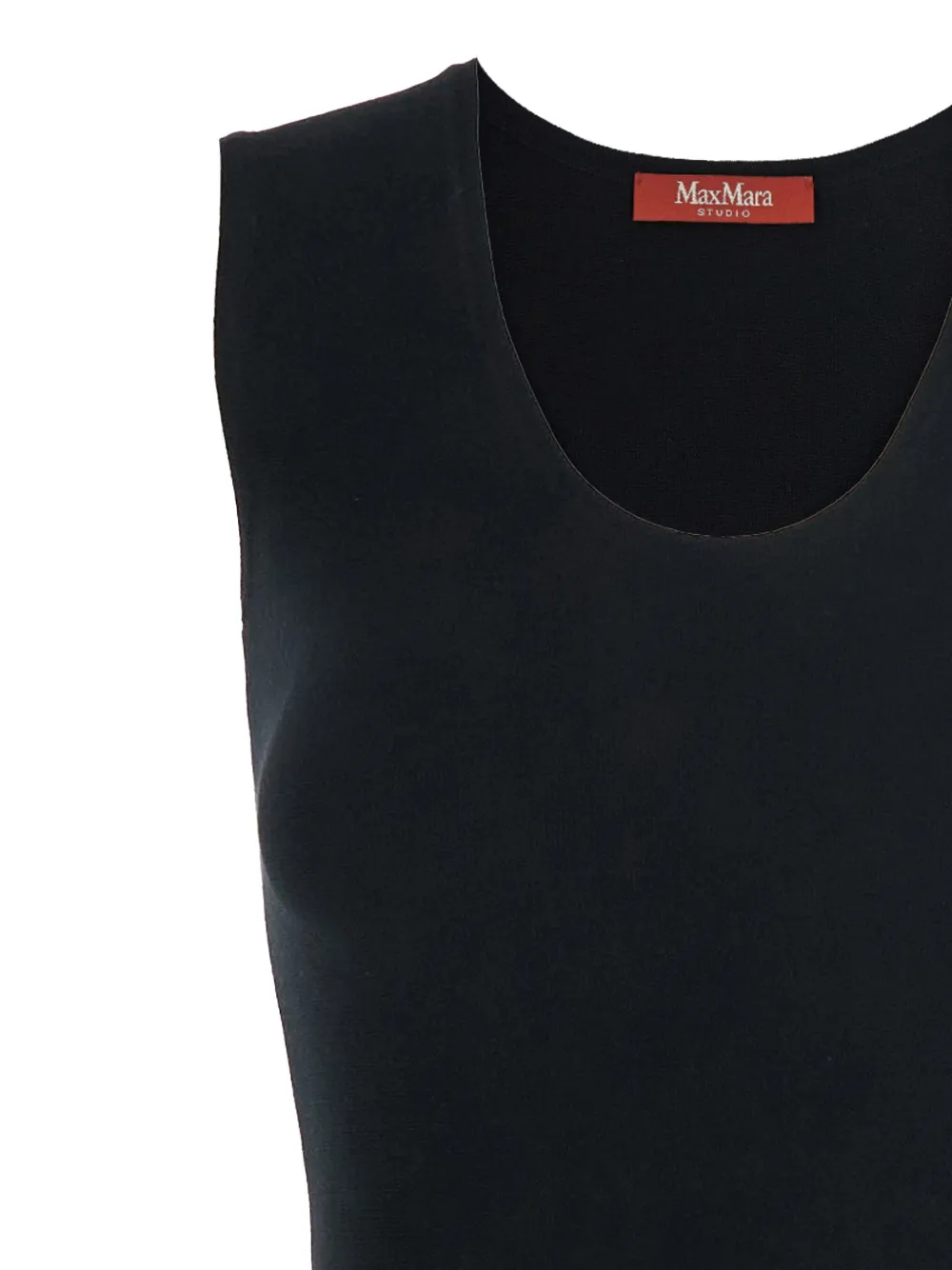  Max Mara Furetto Sleeveless Midi Dress - Black 