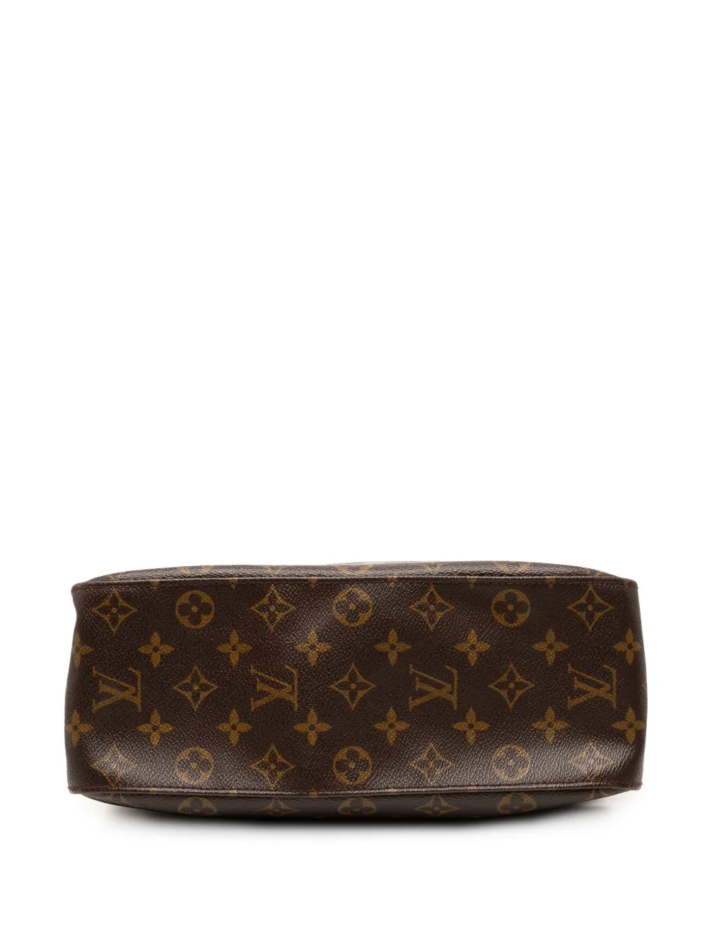 Pre-owned Louis Vuitton 2001 Monogram Looping Gm Shoulder Bag In Brown