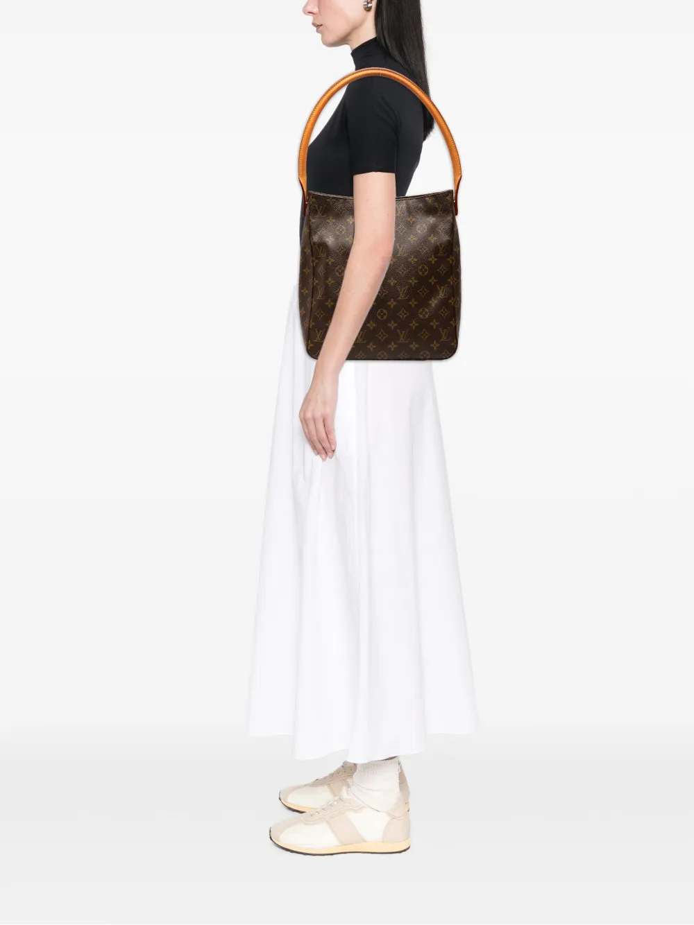 Louis Vuitton Pre-Owned 2001 Monogram Looping GM shoulder bag | Pre-Owned | Image 2