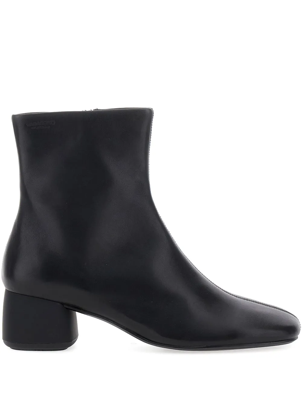 Vagabond 50mm Round-toe Block-heel Ankle Boots In Animal Print