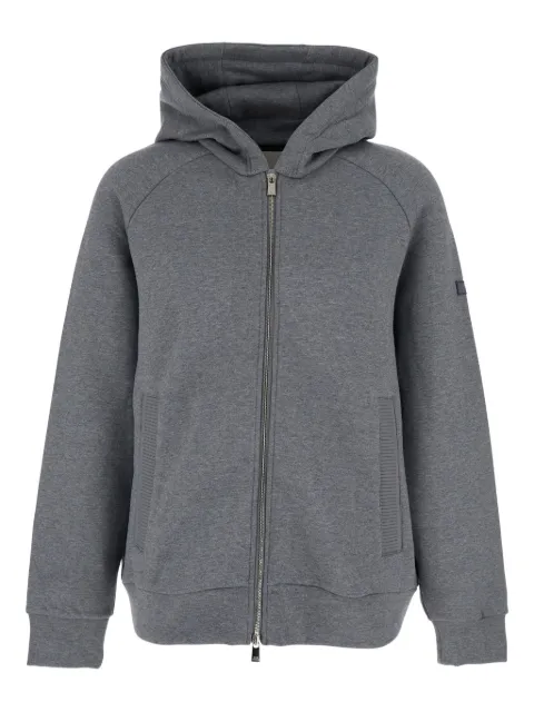 Tatras logo-patch zip-fastening hoodie