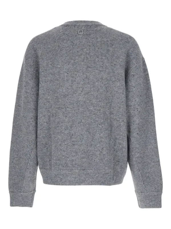 wooyoungmi オーバーサイズカーディガン Wooyoungmi ボタン カーディガン | グレー | FARFETCH JP