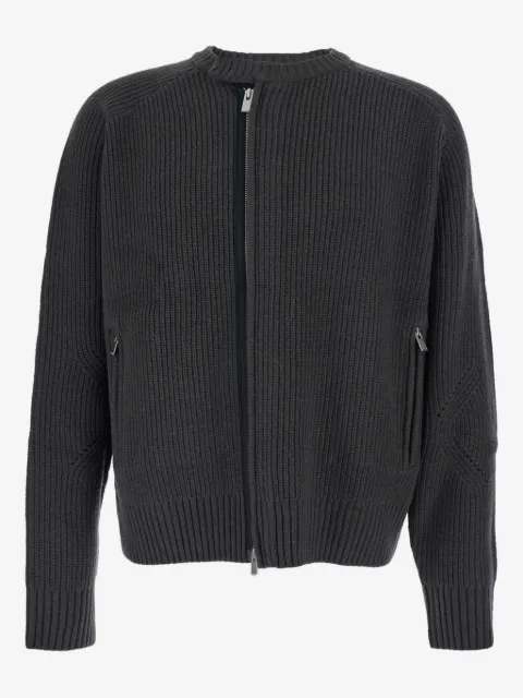 TONYWACK crew-neck zip-fastening cardigan