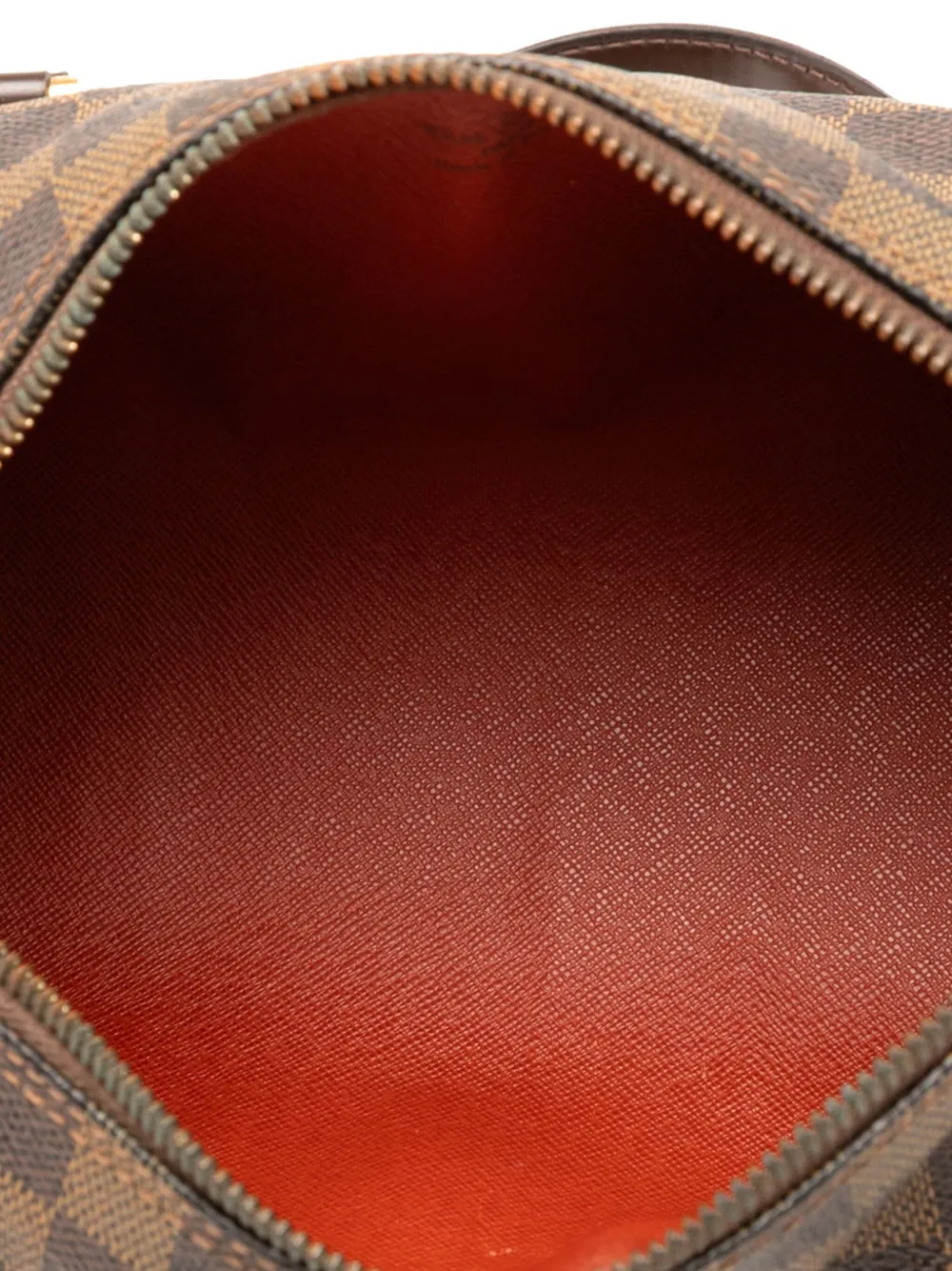 Pre-owned Louis Vuitton 2004 Damier Ebene Papillon 26 Handbag In Brown