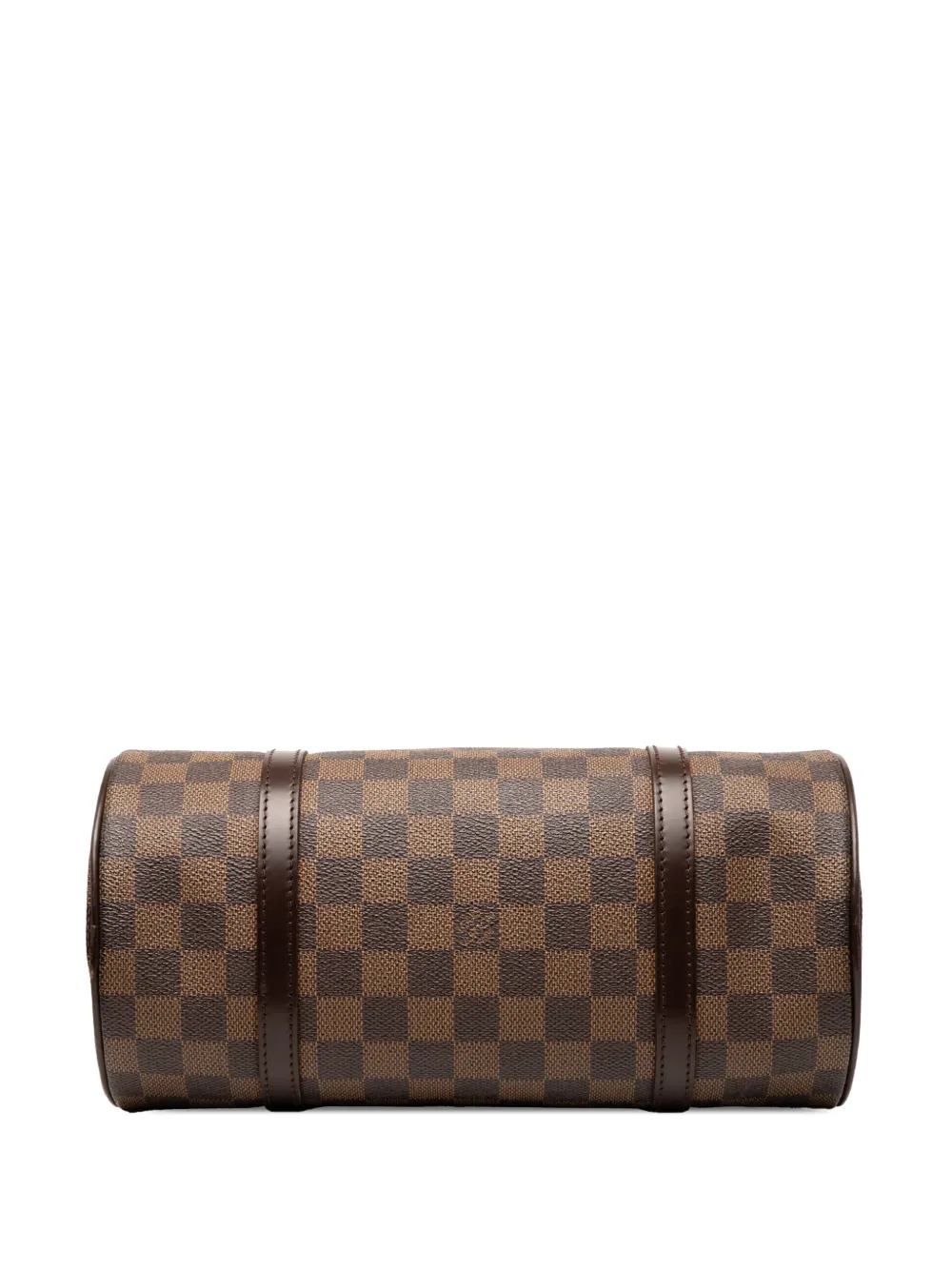 Pre-owned Louis Vuitton 2004 Damier Ebene Papillon 26 Handbag In Brown