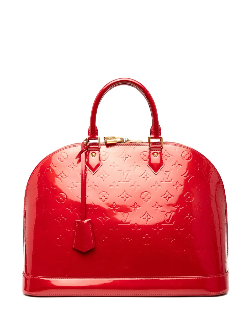 Louis Vuitton Pre-Owned 2010 モノグラム ヴェルニ アルマ GM ハンドバッグ - レッド Louis Vuitton Pre-Owned 2010 モノグラム ヴェルニ アルマ GM ハンドバッグ - レッド