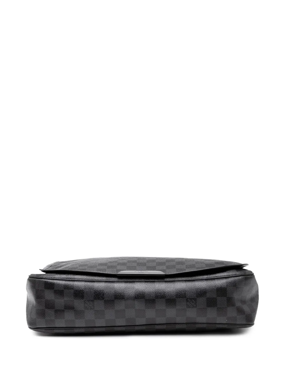 Pre-owned Louis Vuitton 2009 Damier Graphite Daniel Mm Crossbody Bag In Black