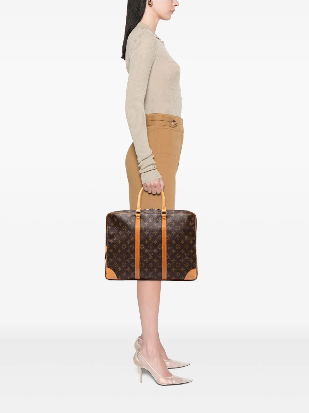 Louis Vuitton Pre-Owned 1991 Monogram Porte-Documents Voyage business bag | Pre-Owned | Image 2