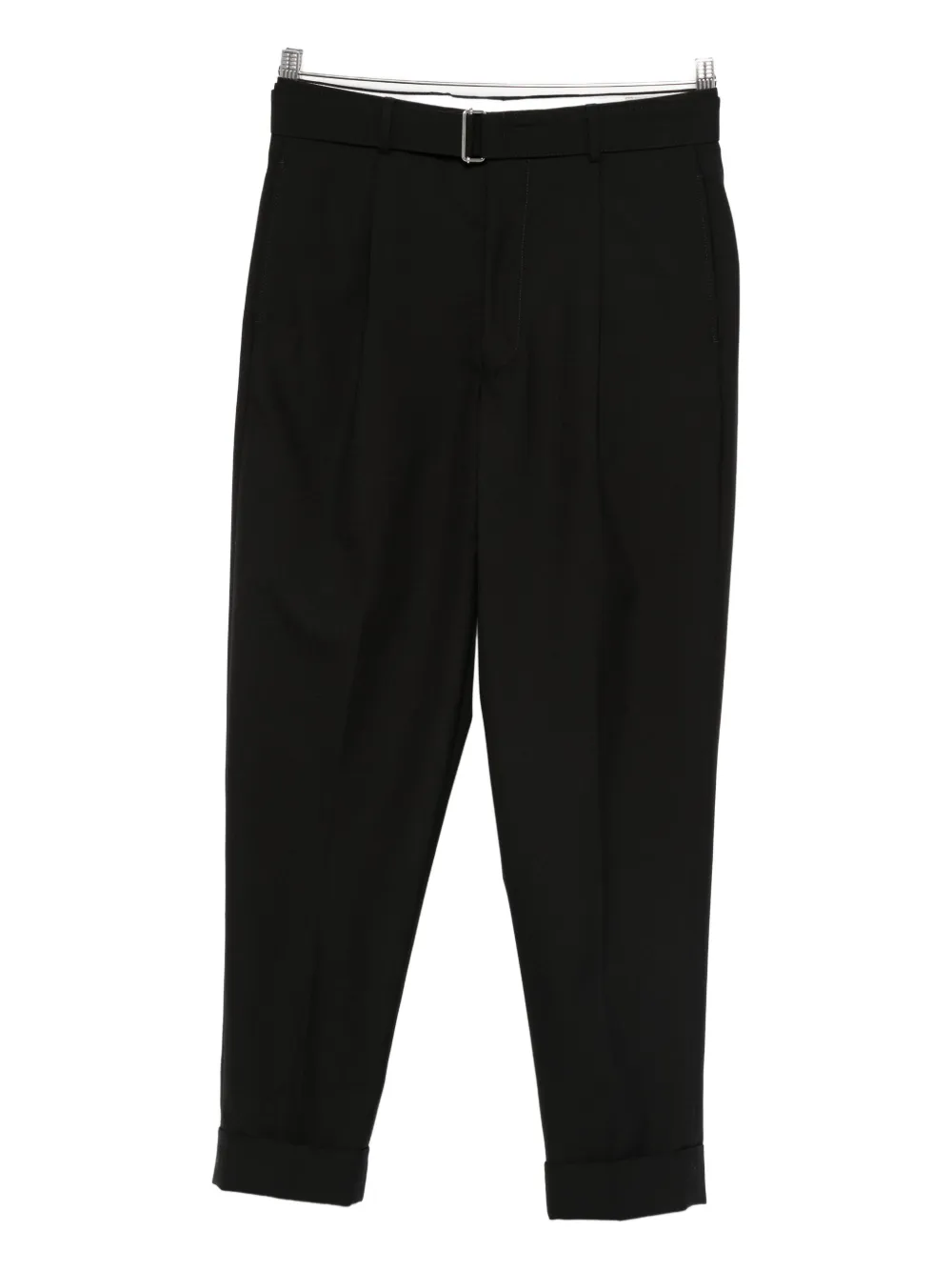 Officine Generale Belted Trousers In Black