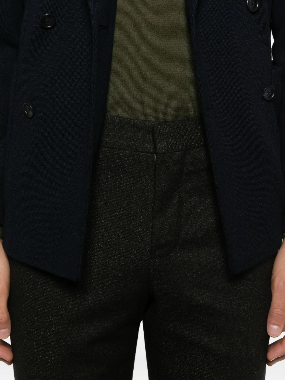 PT Torino Broek met textuur Grijs