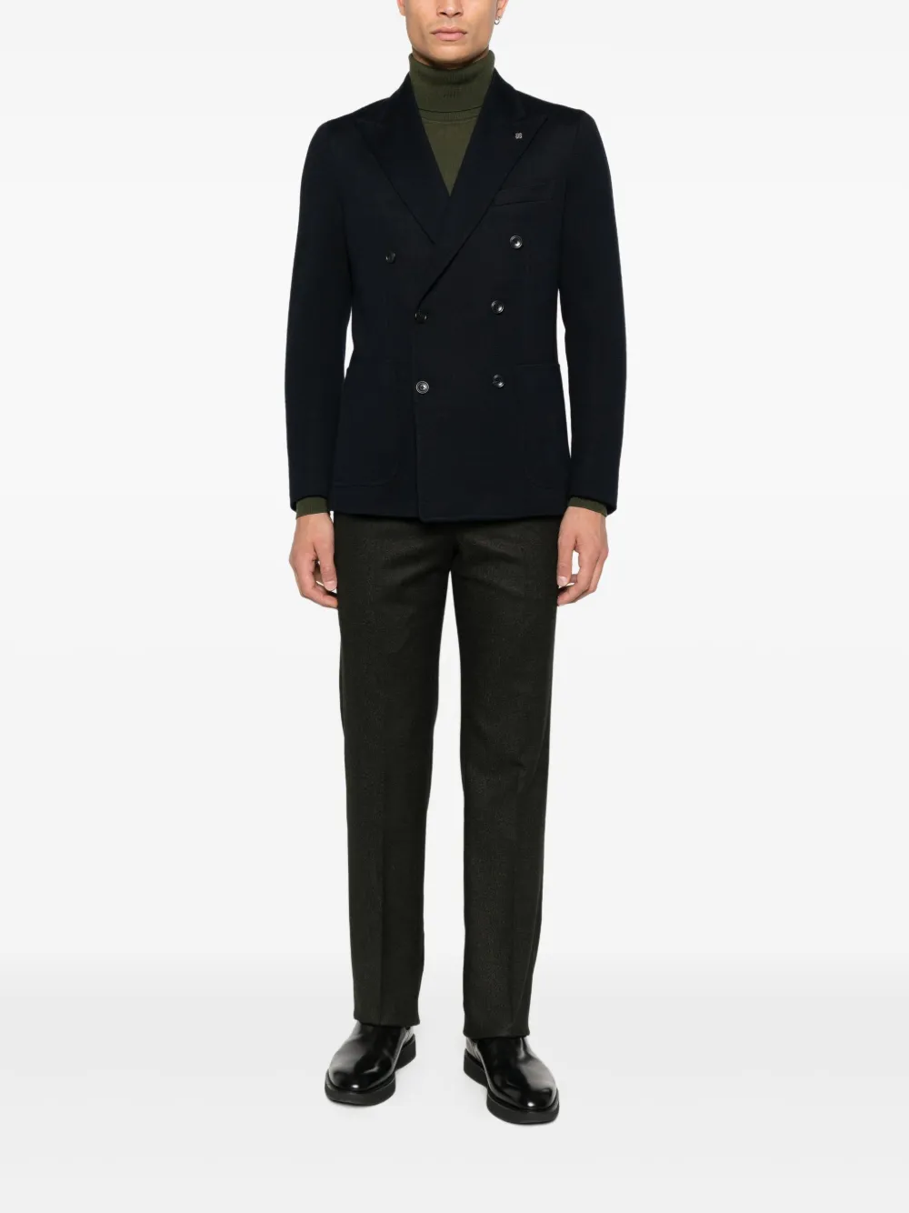 PT Torino textured trousers - Grijs
