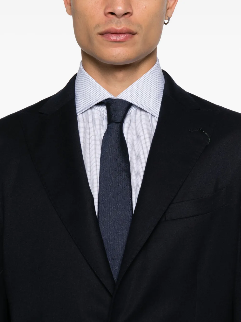 Boglioli Blazer met enkele rij knopen Blauw