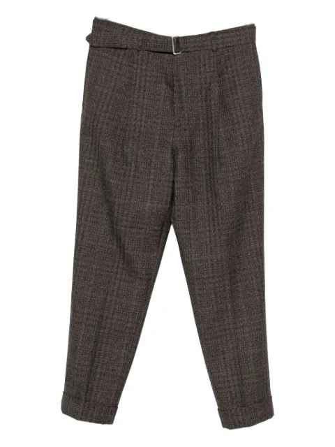 Officine Generale belted check trousers