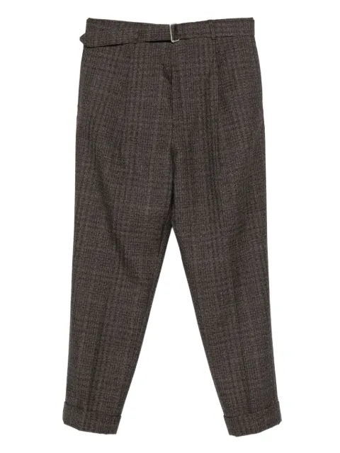 Officine Generale belted check trousers