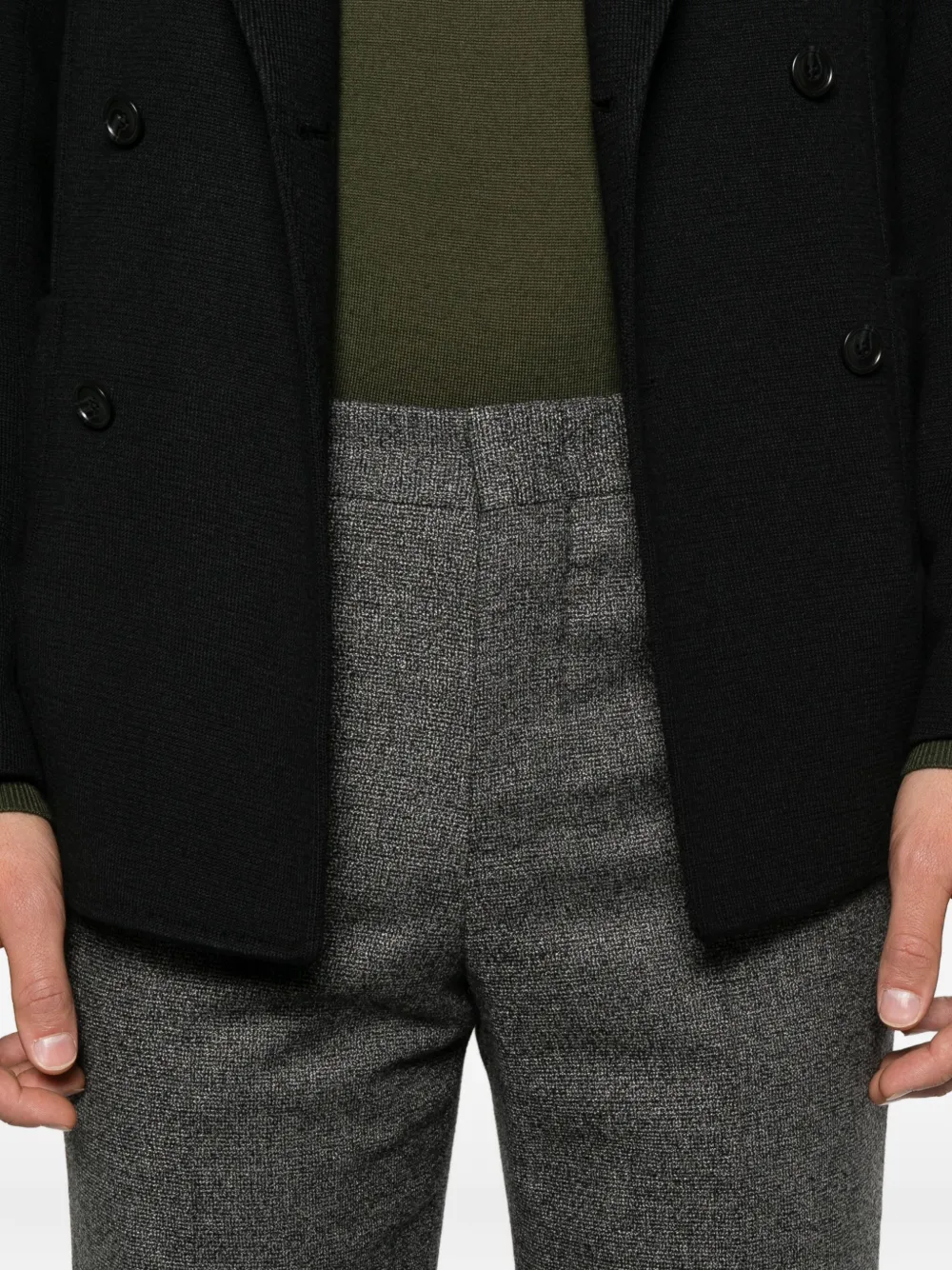 PT Torino Broek met textuur Grijs