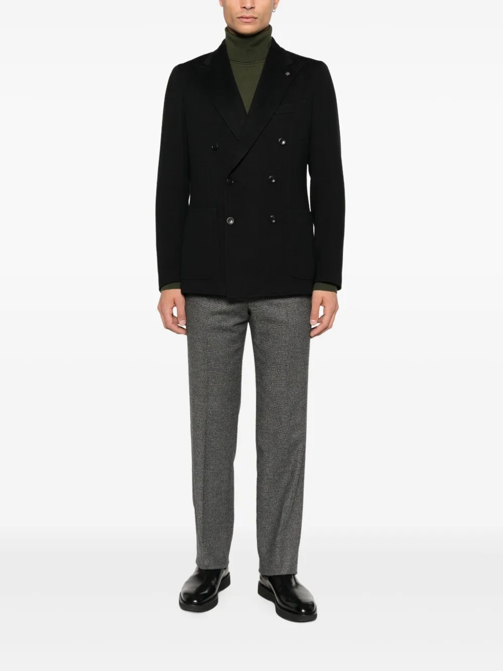 PT Torino textured trousers - Grijs