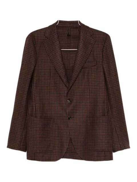 Dell'oglio check single-breasted blazer