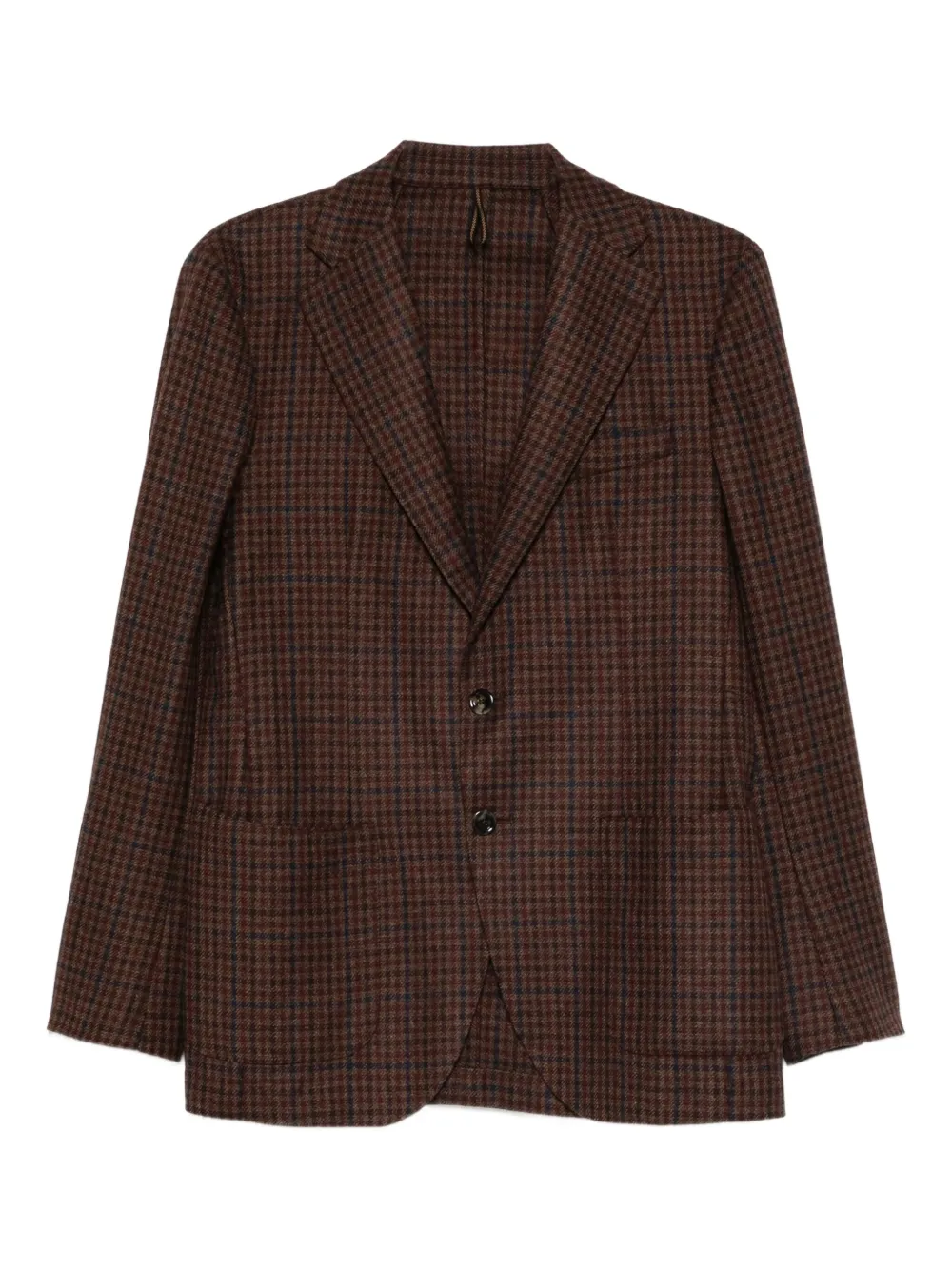 Dell'oglio blazer con botones y cuadros estampados | marrón | Image 1