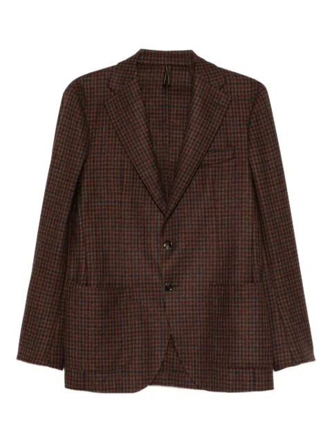 Dell'oglio check single-breasted blazer
