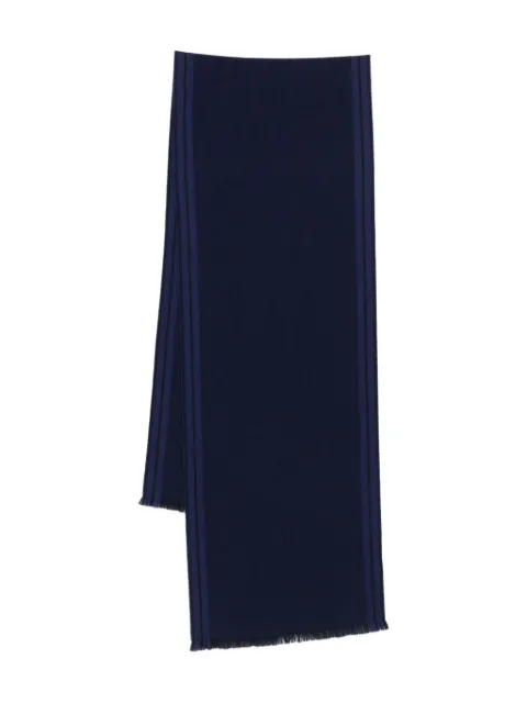 Zegna bufanda con rayas estampadas