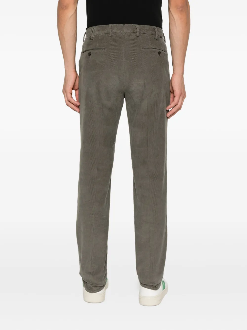 Incotex Ribfluwelen broek Bruin