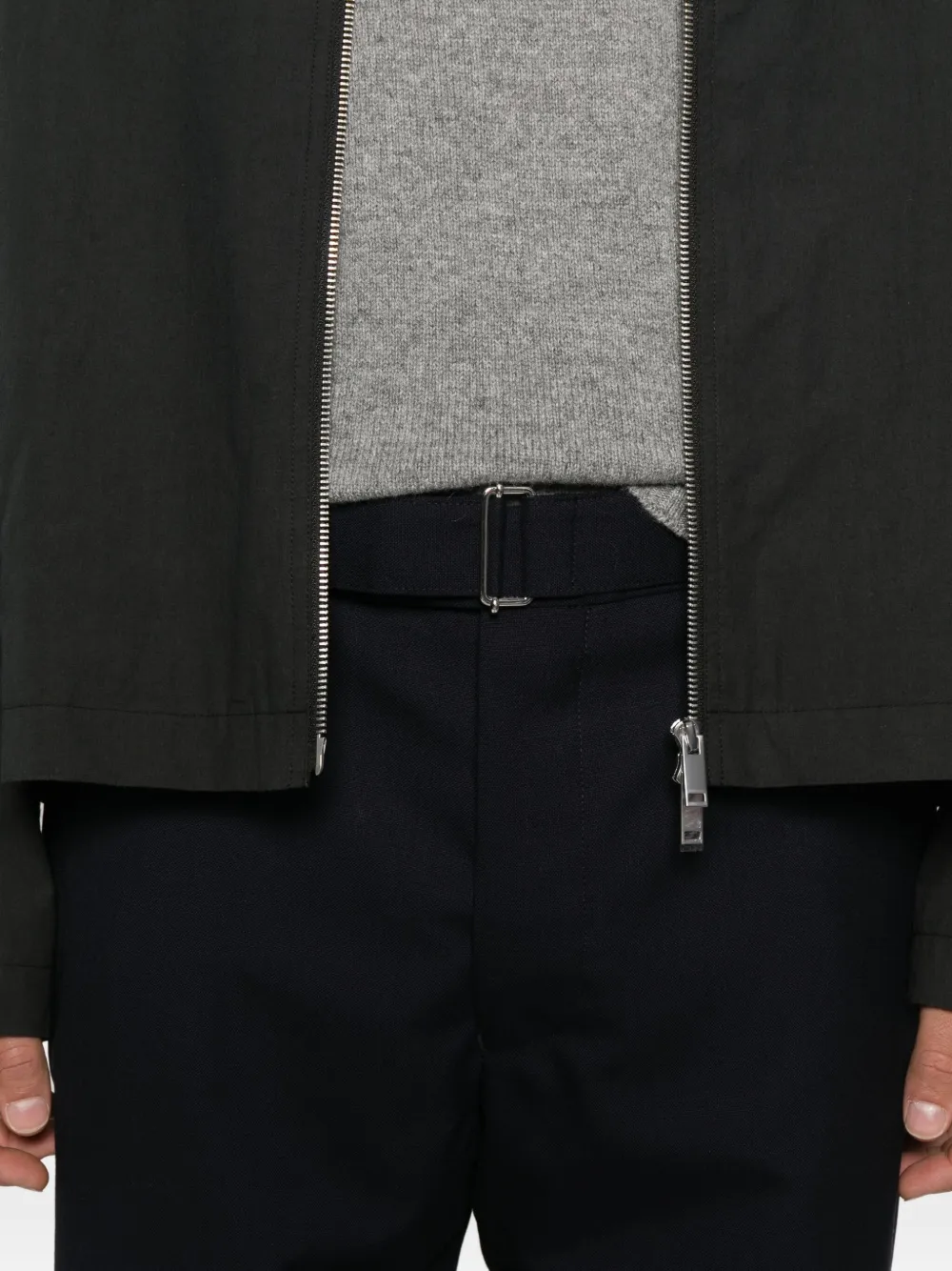 Officine Generale Broek met ceintuur Blauw