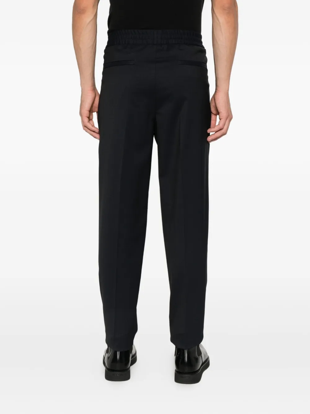 Zegna Broek met elastische taille Zwart