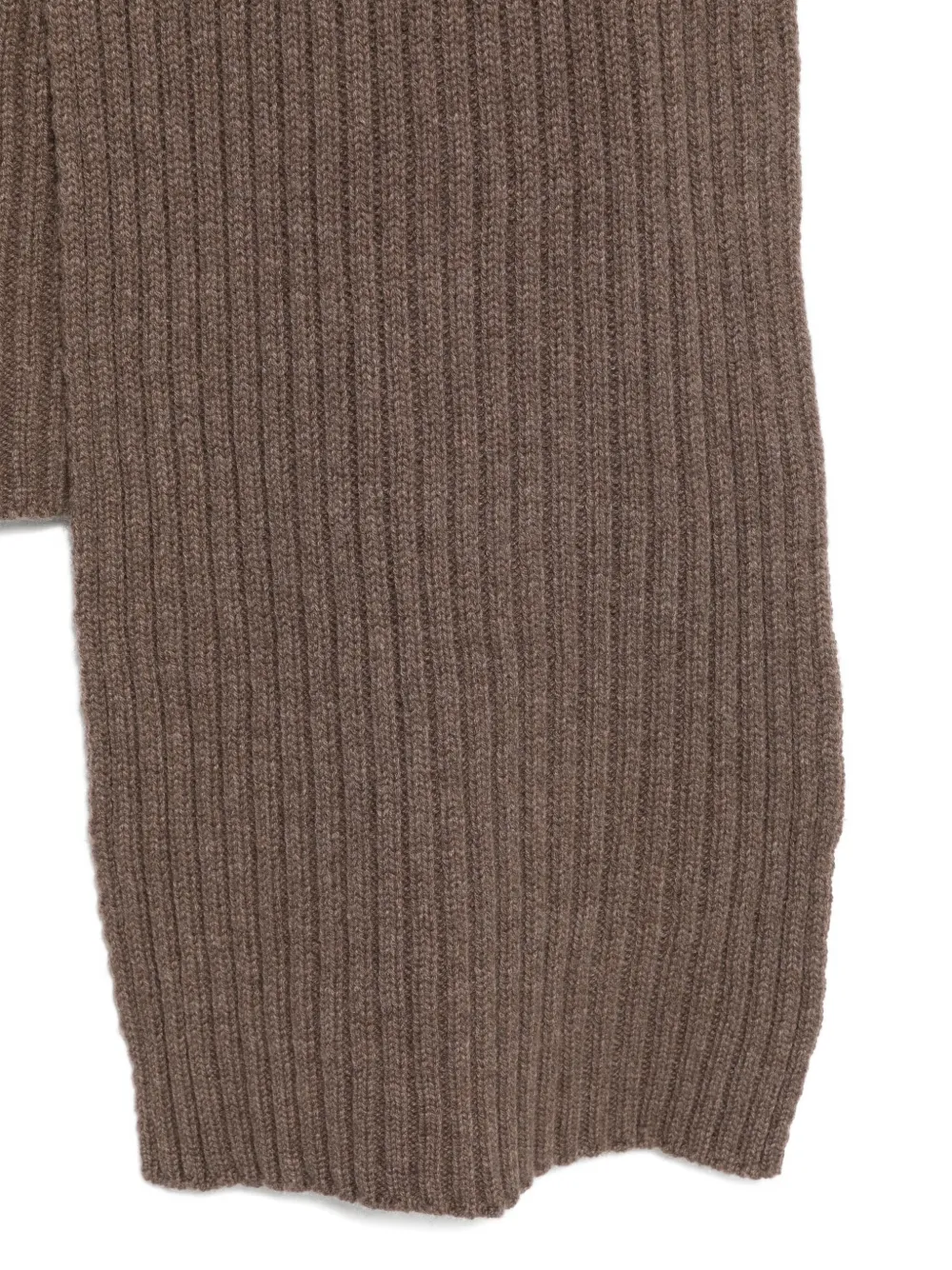 Dell'oglio Geribbelde sjaal Bruin