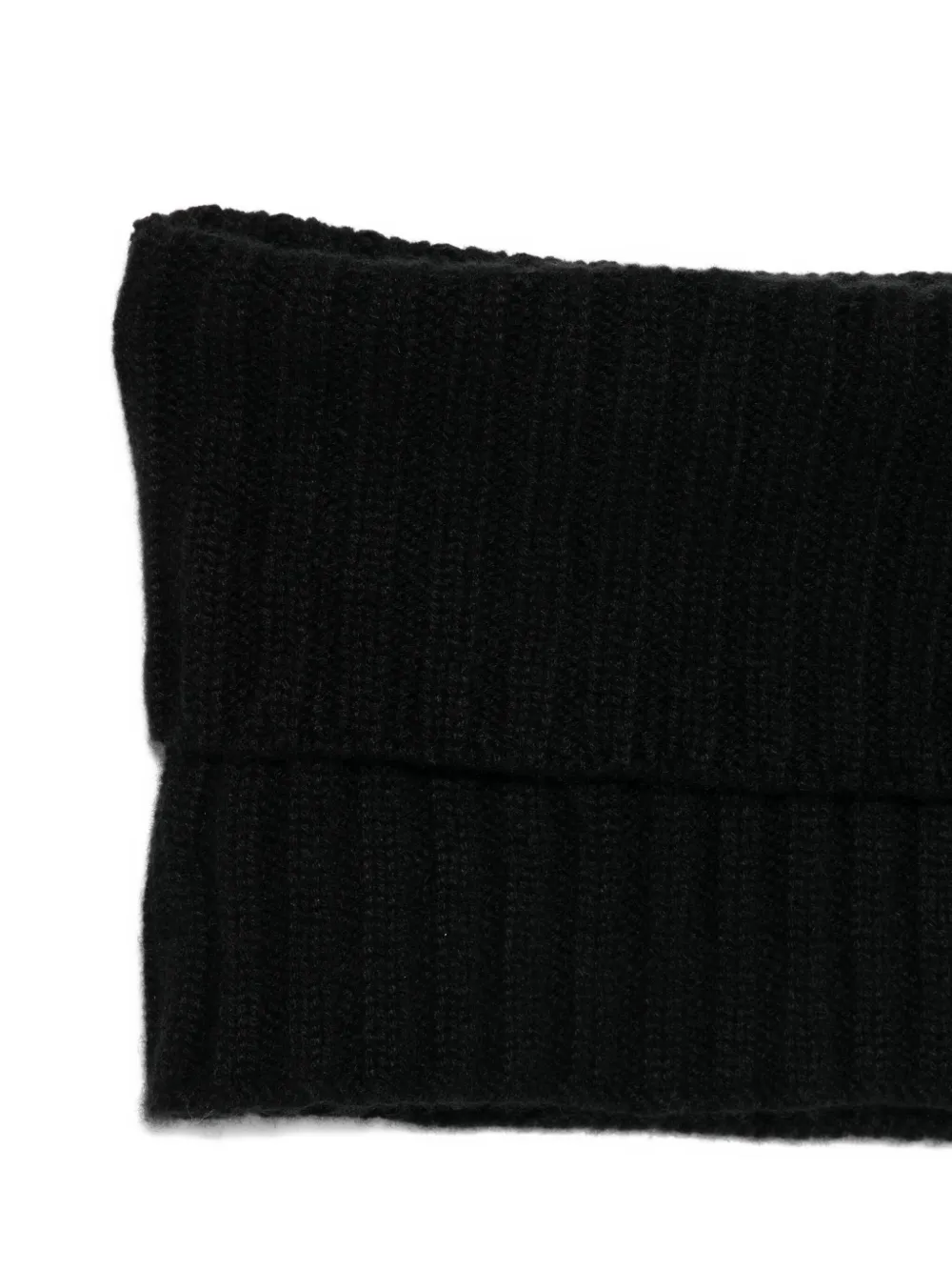 Dell'oglio ribbed scarf - Zwart