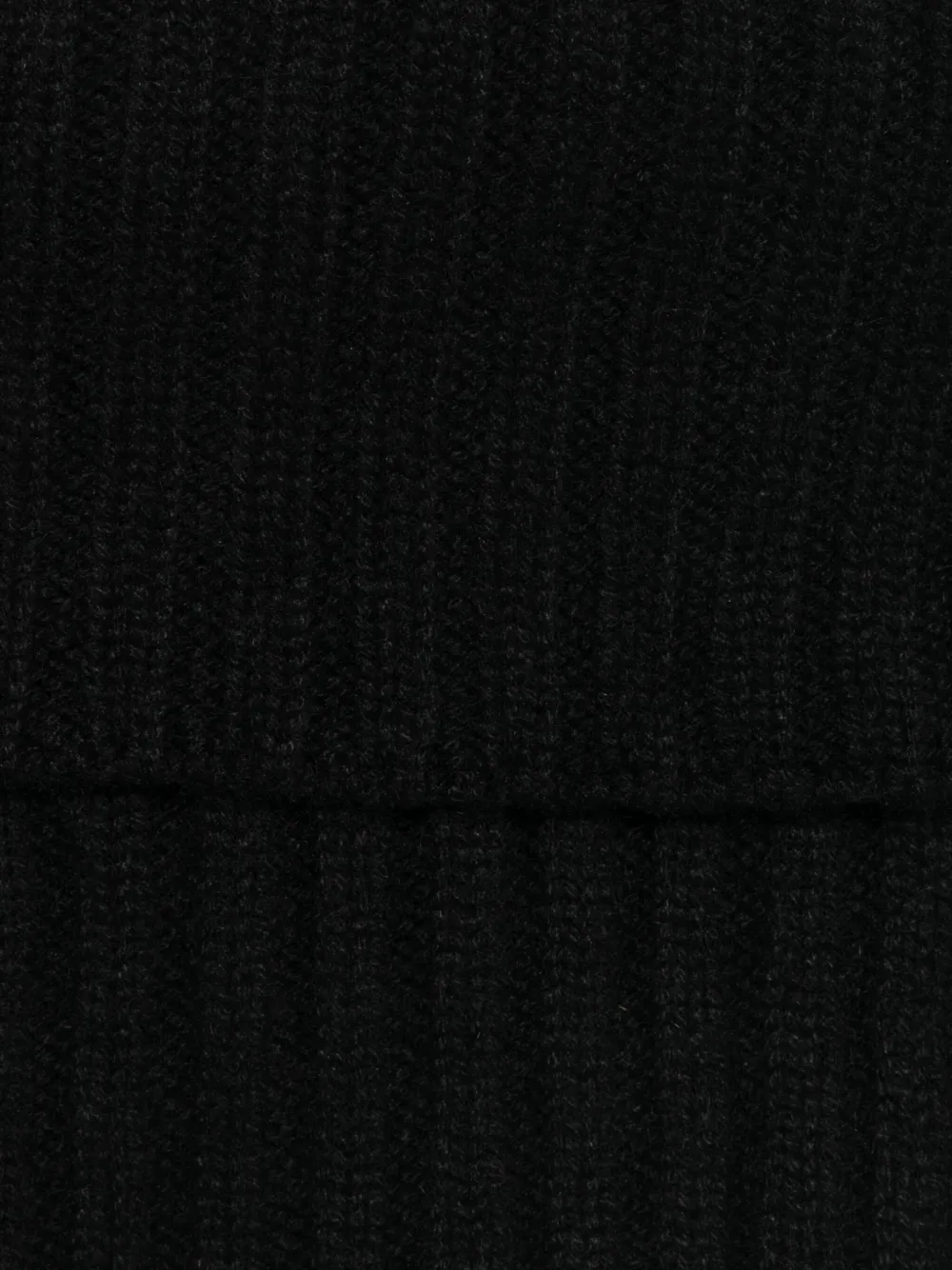 Dell'oglio Geribbelde sjaal Zwart