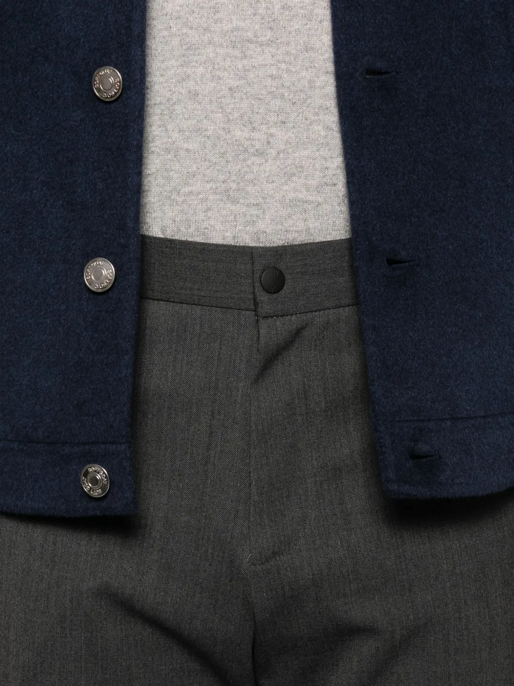 PT Torino Broek met riemlussen Grijs