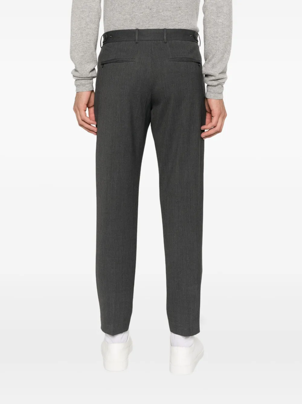 PT Torino Broek met riemlussen Grijs