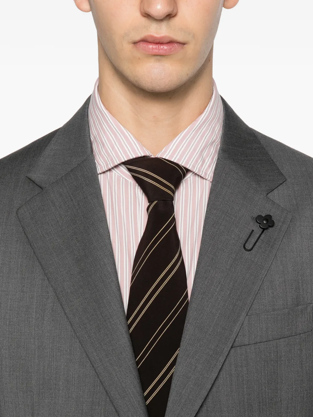 Lardini button-up blazer Grijs