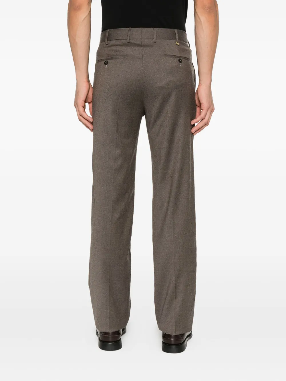 PT Torino Broek met riemlussen Bruin