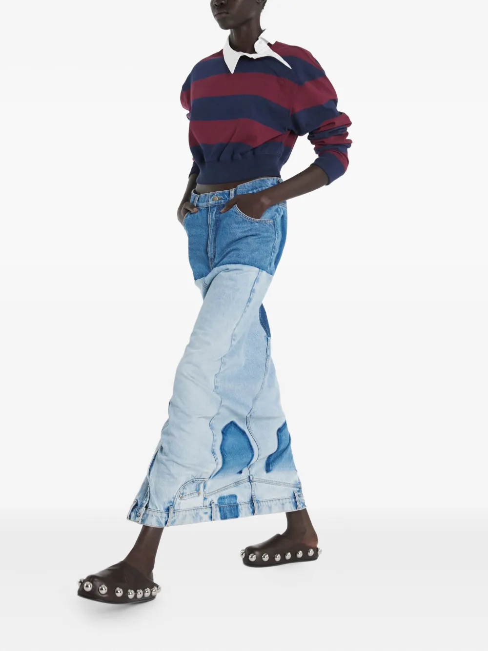 A.W.A.K.E. Mode Rok met spiegelend effect - Blauw