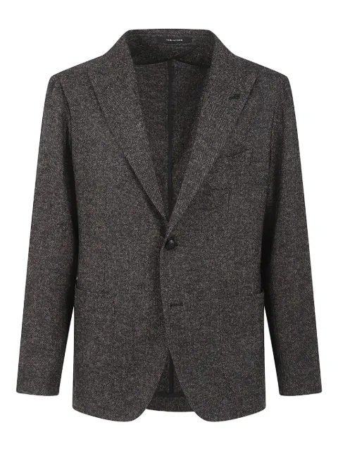 Tagliatore herringbone single-breasted jacket