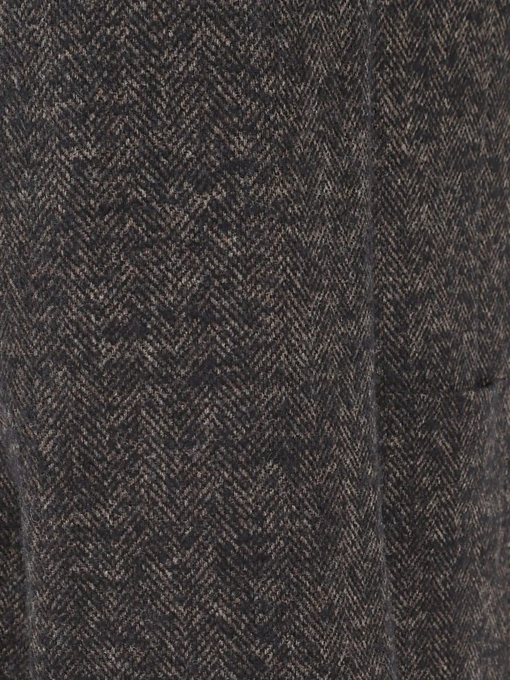 Tagliatore Jack met enkele rij knopen en visgraatpatroon Bruin