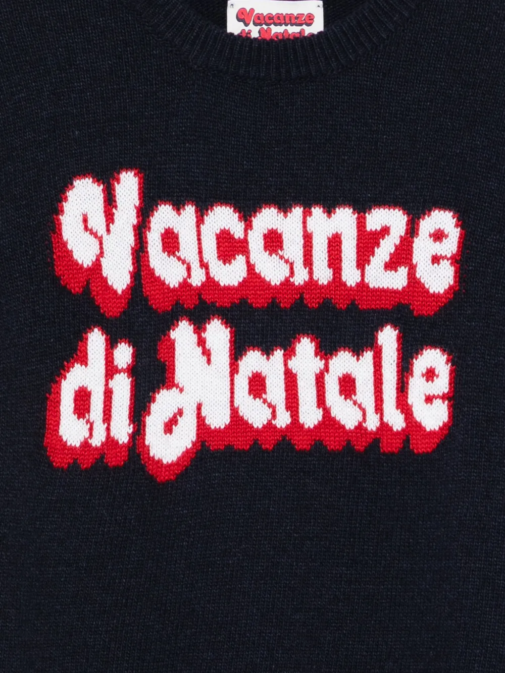 MC2 Saint Barth Kids x Vacanze Di Natale Douglas intarsia trui Blauw