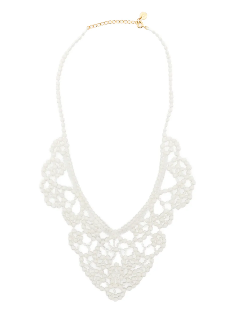 Undercover Lace Necklace In Gold