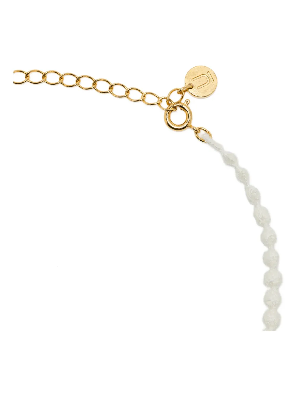 Undercover Lace Necklace In Gold