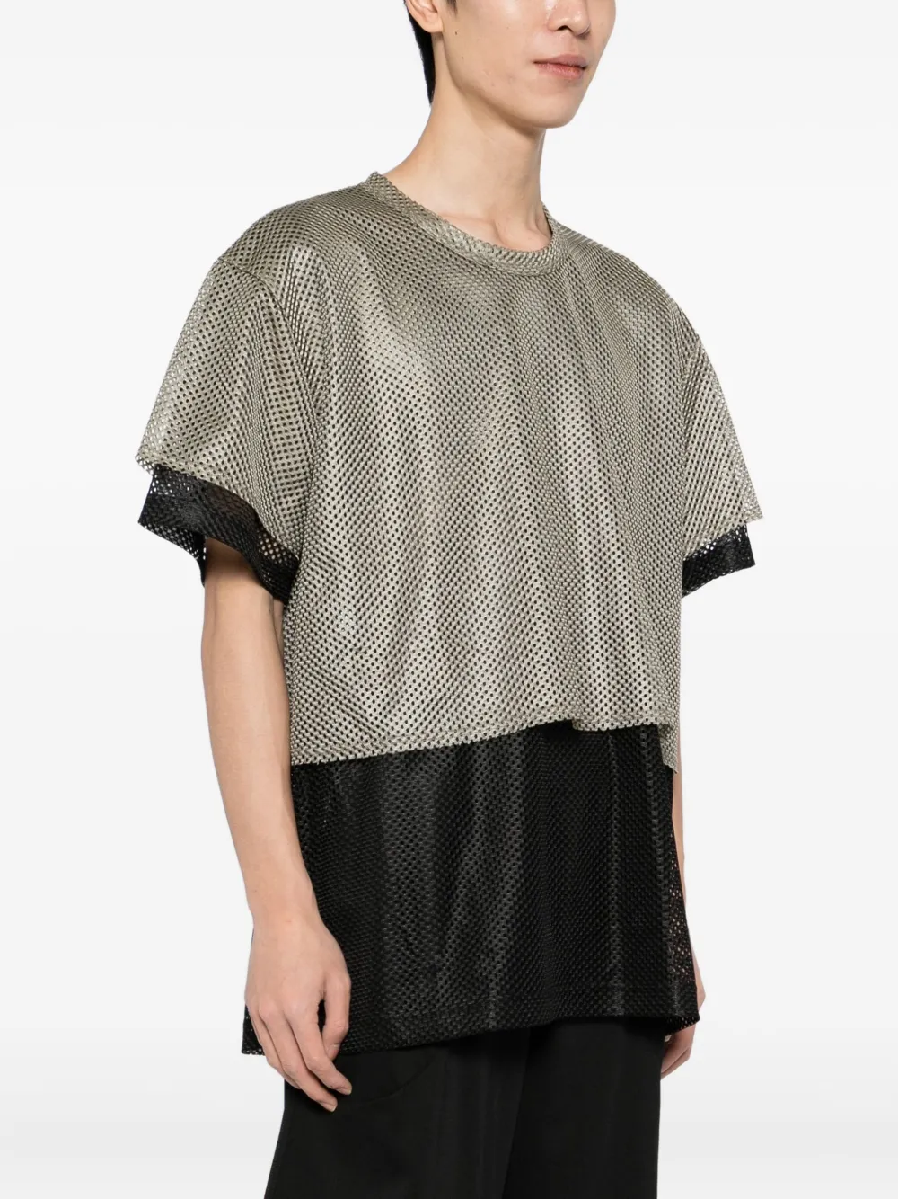 Comme des Garçons Homme Plus Gelaagd T-shirt Groen