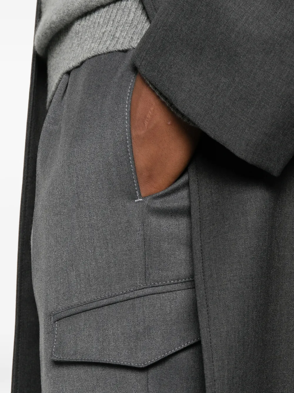 Tagliatore Broek met klepzakken Grijs