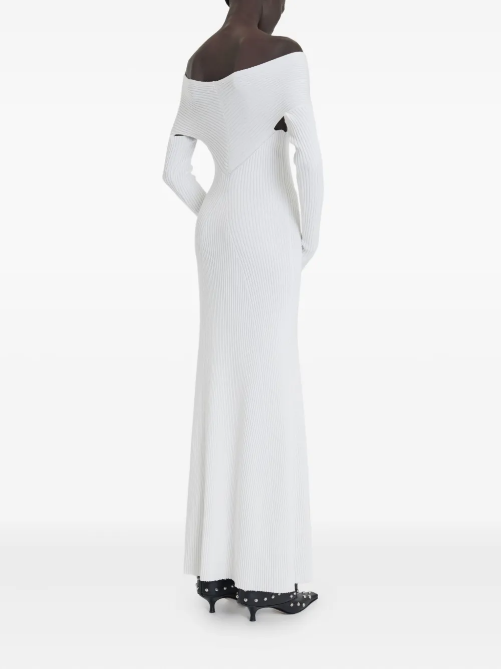 A.w.a.k.e. Off-shoulder Maxi Dress In White